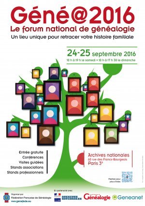 Le forum national de généalogie : Géné@2016