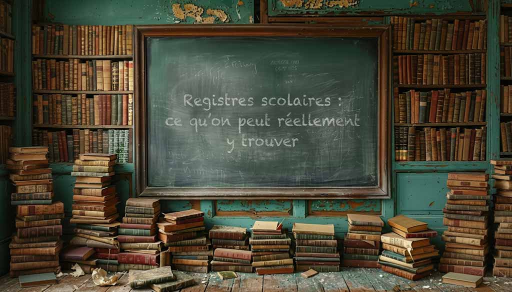 Registres scolaires : ce qu’on peut réellement y trouver