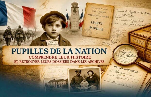 Pupilles de la Nation : comprendre leur histoire et retrouver leurs dossiers dans les archives