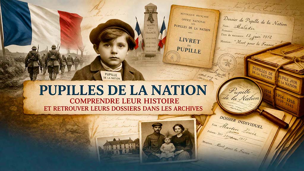 Pupilles de la Nation : comprendre leur histoire et retrouver leurs dossiers dans les archives