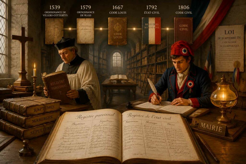 Révolution française origine état civil généalogie